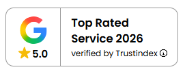 Top rated service 2026 badge showing a 5.0 Google rating for Prado’s Home Improvement